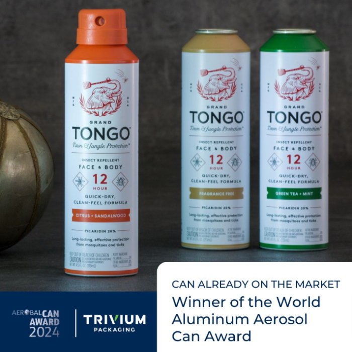 World Aluminium Aerosol Can Awards for Grand Tongo and Adidas cans